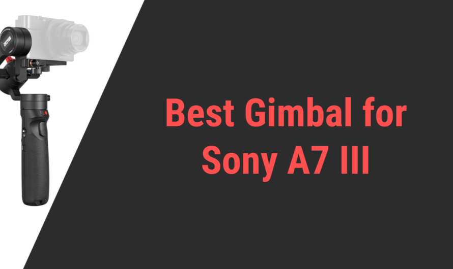 Best Gimbal for Sony A7III Camera in 2024 | Comparison & Reviews