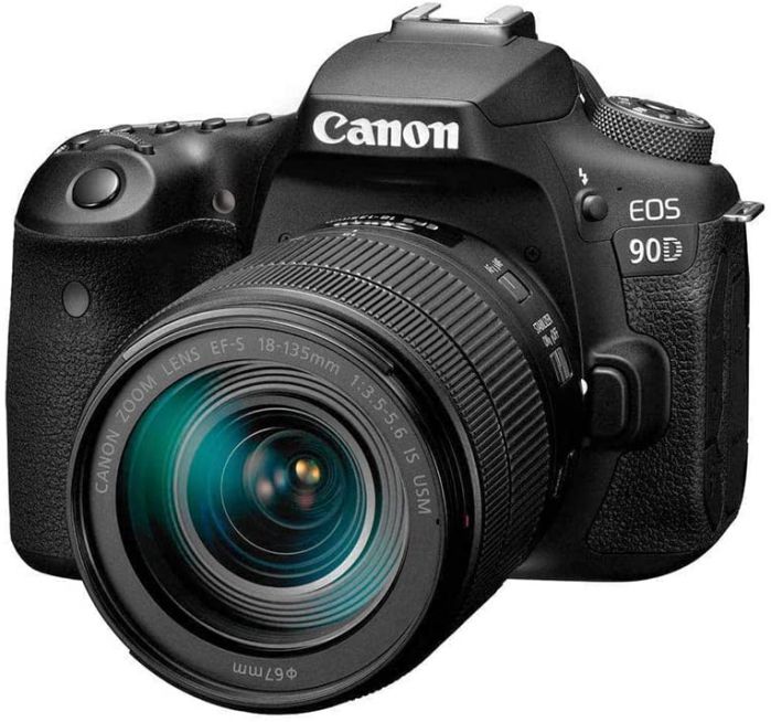 Canon 90D with lens