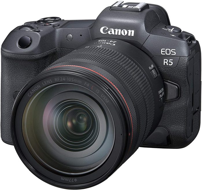 Canon EOS R5 with lens
