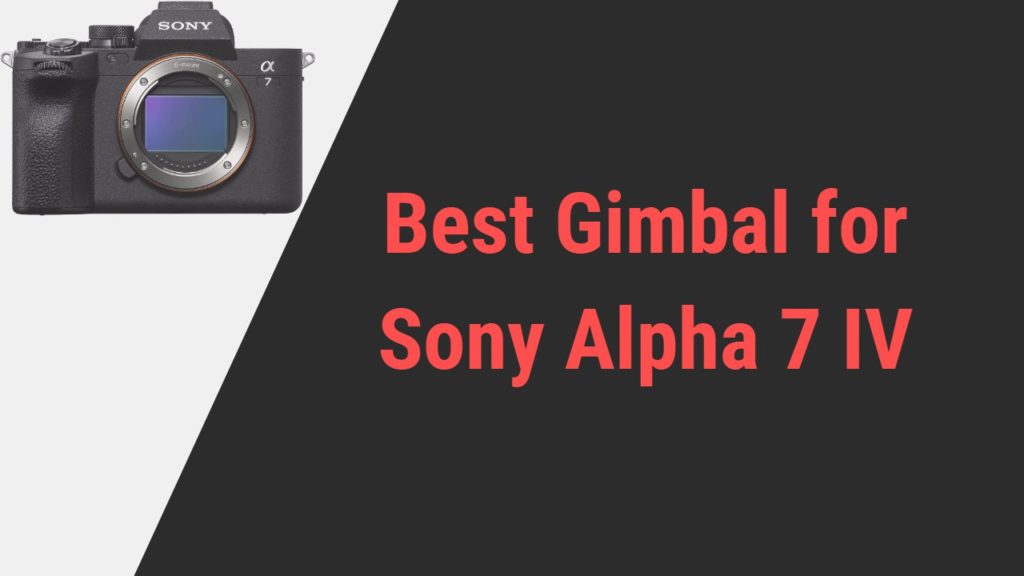 Best Gimbal for Sony Alpha 7 IV