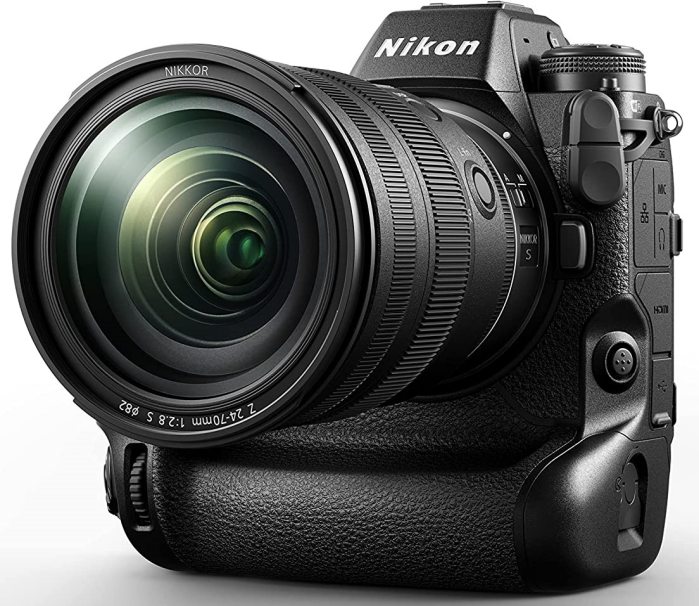 Nikon Z9 camera with lens