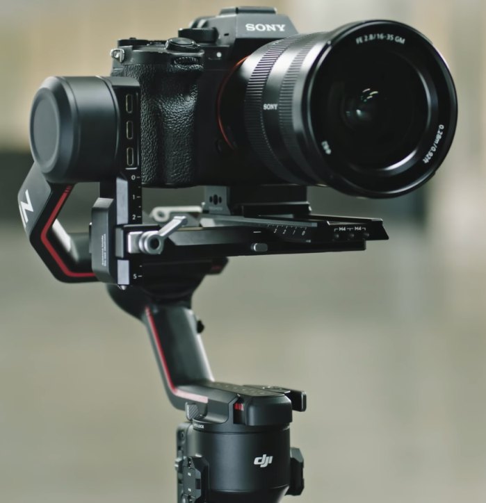 DJI RS 3 Gimbal on Sony A7S III