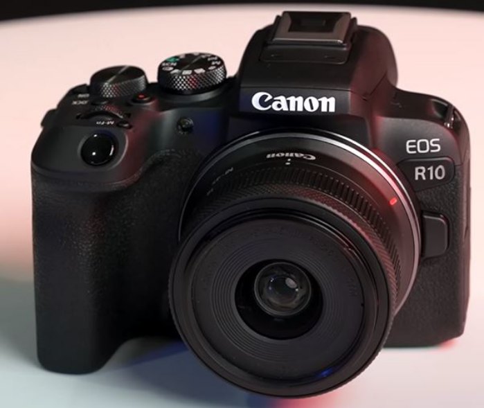 Canon EOS R10 Camera on Hand