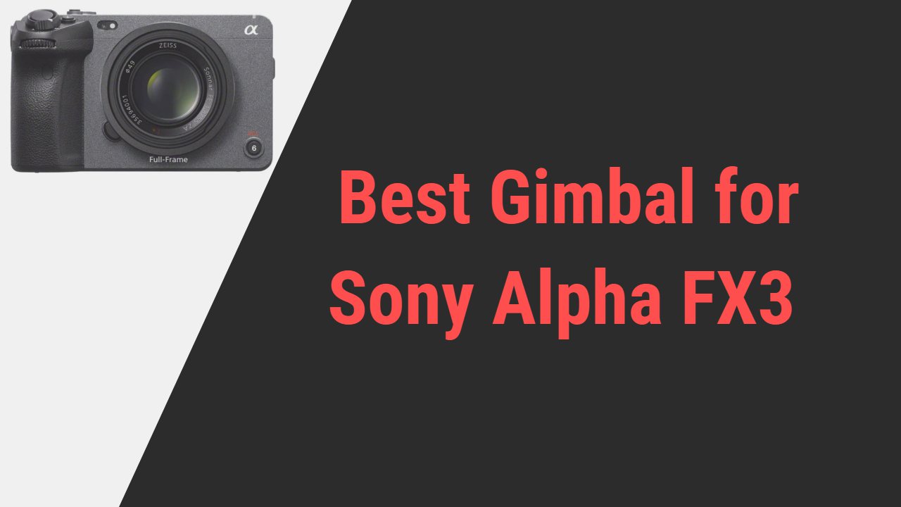 Best Gimbal for Sony Alpha FX3