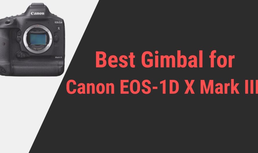 Best Gimbal for Canon EOS-1D X Mark III Camera