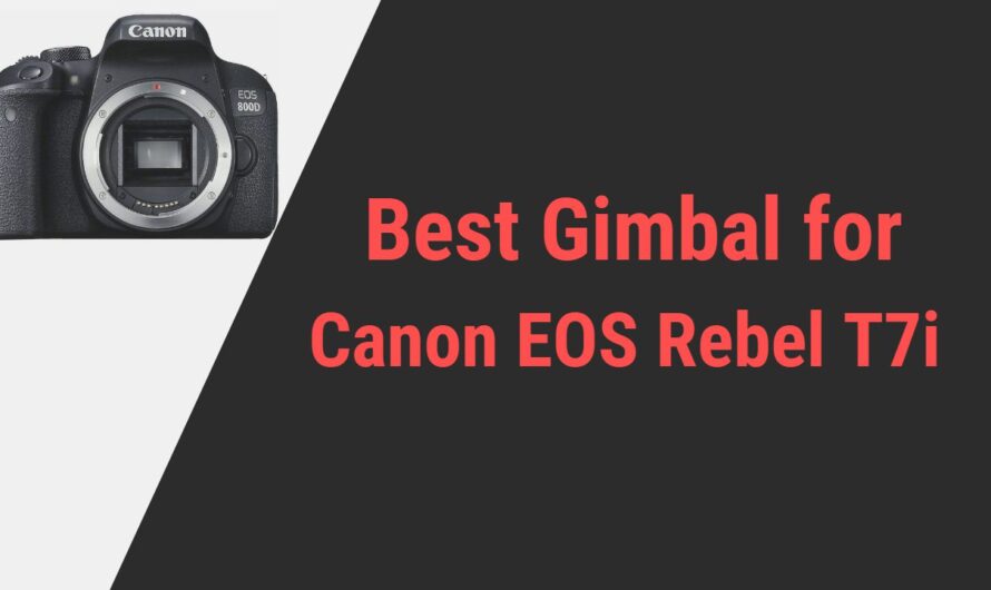 Best Gimbal for Canon EOS Rebel T7i (800D) Camera